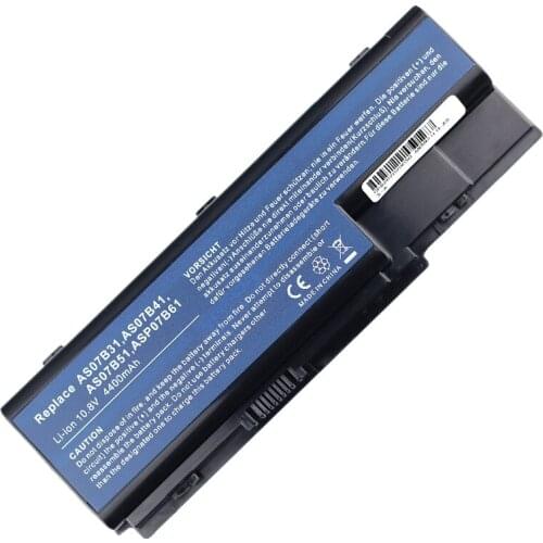 4400Mah Laptop Backup Battery 6-Cell 10.8V For Acer 5520 5920 8730G 7735Z AS07B32 Replacement Battery