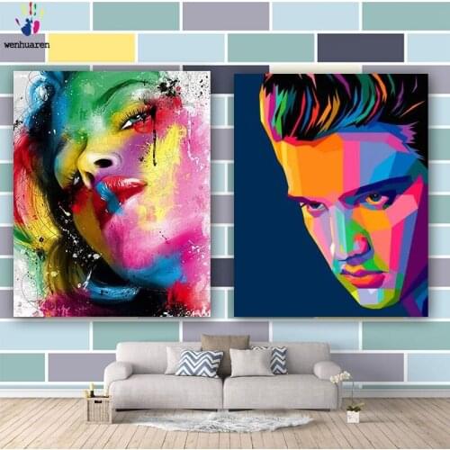 DIY colorings pictures by numbers with colors Abstract paintings of animals picture drawing painting by numbers framed Home