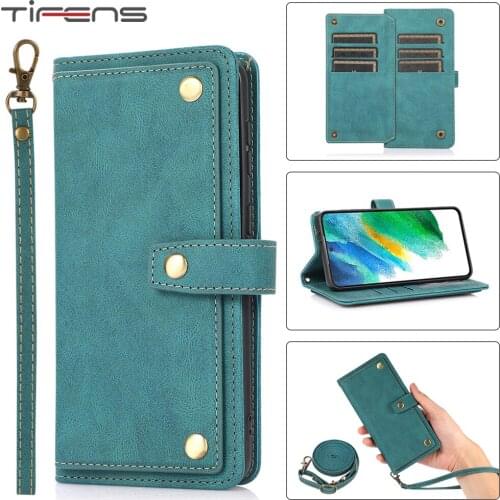 Leather Flip Case For Samsung Galaxy S21 S20 FE S10 E S9 S8 Note 20 10 9 8 Plus Ultra S7 Edge Wallet Card Stand Phone Bags Cover