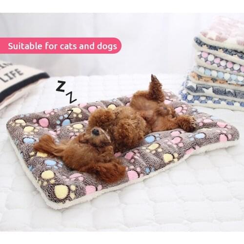 Dog Bed Pet Cushion Blanket Soft Fleece Cat Cushion Puppy Chihuahua Sofa Mat Pad For Small Large Dogs