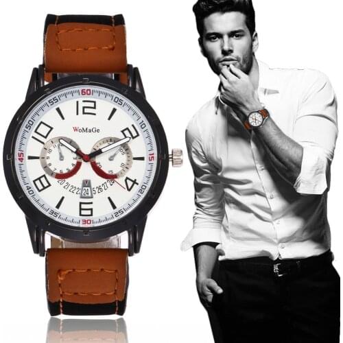 Midnite Star Men's Watch With Leather Strap