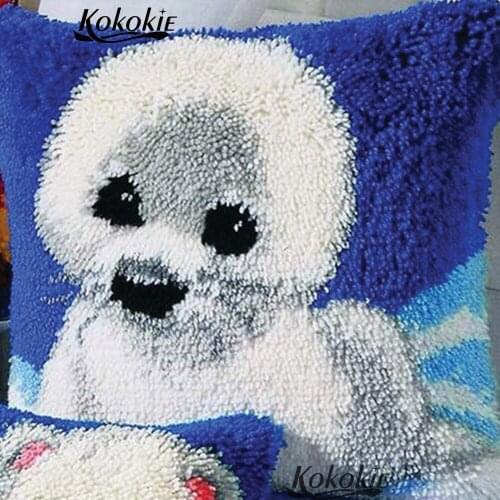 Crocheting Rug Kits Yarn cross stitch sets sale latch hook rug canvas cushion embroidery needlework sets diy carpet tools