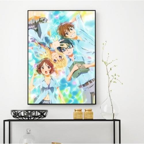 Canvas Wall Artwork Painting Home Decoration Your Lie in April Animation Nordic Poster Printed Modular Pictures For Living Room