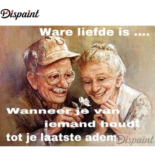 Dispaint Full Square/Round Drill 5D DIY Diamond Painting "Character old man" Embroidery Cross Stitch 5D Home Decor A18415