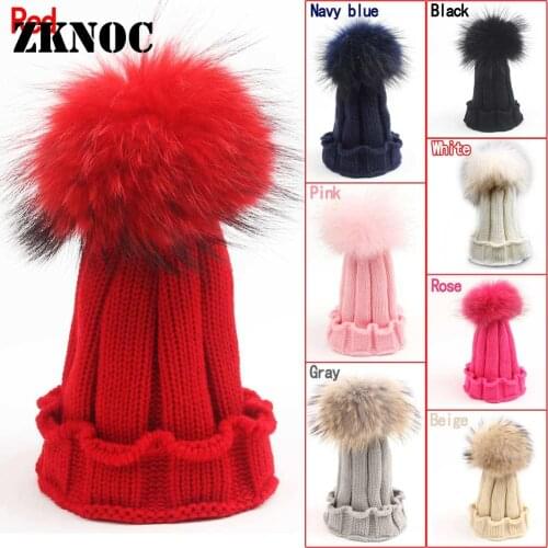 New Winter Boy Hairball Knitting Warm Cap Unisex Autumn Elastic Soft Hat Toddler Boy/Girl for 1~6 years old baby