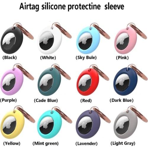 NEW Anti-Lost Anti-Scratch Shockproof For Airtag Protective Case Color Locator Tracker Device GPS Apple AirTags Keychain Cover