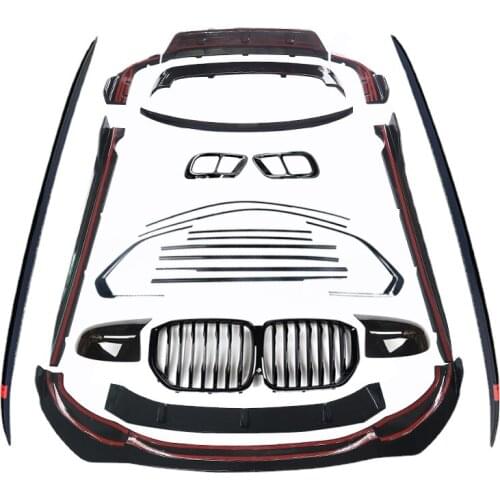 Suitable for BMWs new X5 modified surround front shovel mid-net rear lip side skirt tail wing dark night warrior G05 sports kit