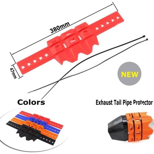 Exhaust Tail Pipe Protector for Honda CRF250R CRF450R CRF250X CRF450X CRF250L CRF250M CRF230F CR 125R 250R 2020 2019 2018 2017