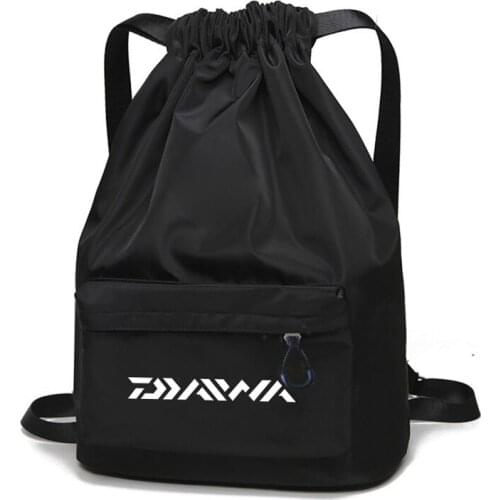 Outdoor Unisex Foldable Drawstring Fishing Bag Multi-Purpose Shoulder Backpack Casual Travel Climbing Camping Sports Bags