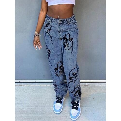 Sifreyr Women's Jeans With Embroidery