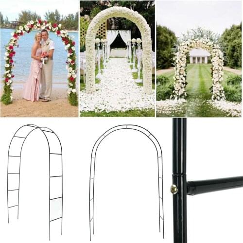Wedding Flower Metal Arch Party Road Leads Flower Backdrop Frame Stand for Marriage birthday Party Wedding Decoration DIY Arch