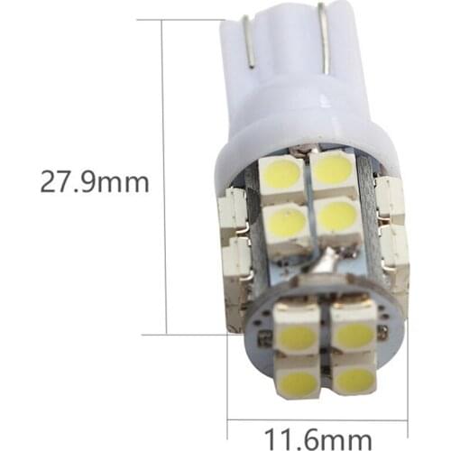 T10 1210 Indicator & License Light LED Bulb Fits for Honda Yamaha Suzuki Car Truck Motorcycle Dirt Bike Super Bright 20 Leds