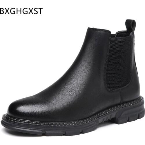 Slip on Shoes Mens Loafers Shoes Luxury Chelsea Boots Ankle Boots Man for Men Male Platform Boots Los Zapatos De Los Hombres
