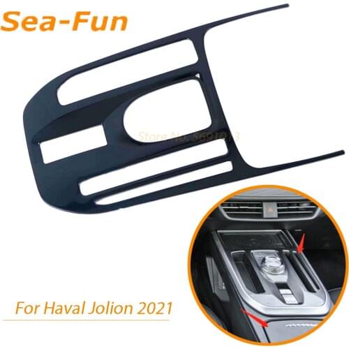 For Haval Jolion 2021 Console Shift Gearbox Panel Trim Cover Sticker Garnish Decorative Frame Stainless Steel Inner Accessories