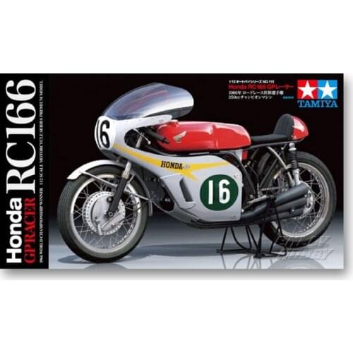 1/12 Tamiya Plastic Assembly Car Model Toy Honda RC166 Motorcycle 1966 Static Model DIY Assembly Kit #14113