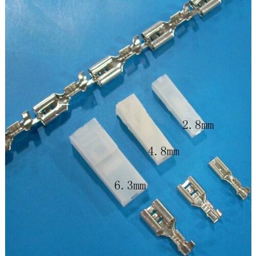 110/187/250 plug spring nylon hard sheath female terminal 2.8/4.8/6.3mm plug spring wiring ear wire nose
