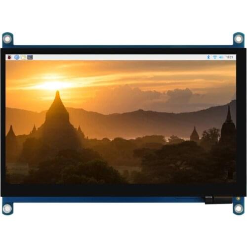 7inch QLED Quantum Dot Display, Capacitive Touch, 1024×600, G+G Toughened Glass Panel, Various Systems Support