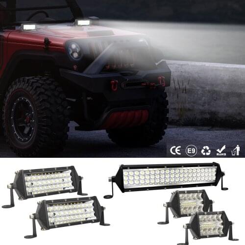 9-30V LED Work Light Bar Flood Spot Lights Driving Lamp Offroad Car Truck ATV SUV 60W - 264W