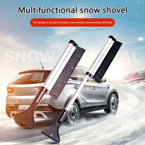 Car Windshield Cleaner Portable Multifunctional 3 in 1 Extendable Snow Brush for Winter Car Vehicle Windshield Cleaner