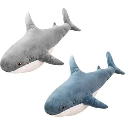 Great White Shark Plush Stuffed Animal Toy Sofa Car Cushion Gifts for Children Dropship