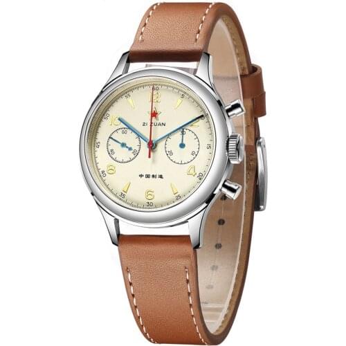 RED STAR Classic Mens 38mm 40mm 1963 Watch Seagull ST19 Hand Winding Movement Pilot Mechanical Chronograph Wristwatch