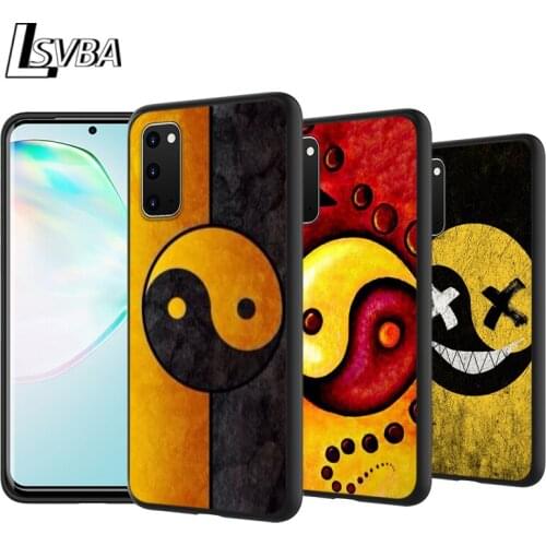 Graffiti Yin Yang Anti-Fall Back Cover For Samsung Galaxy S20 Ultra Plus A01 A11 A21 A31 A41 A51 A71 A91 Phone Case