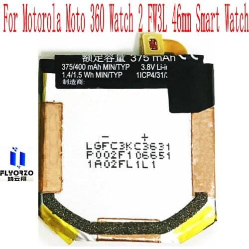 New High Quality 375mAh SNN5962A Battery For Motorola Moto 360 Watch 2 FW3L 46mm SmartWatch