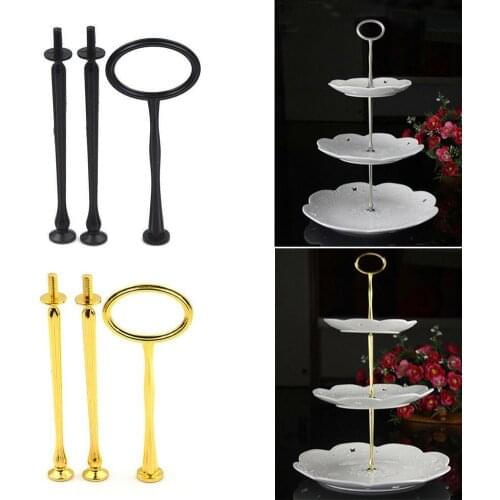 Hot Sales 2/3 Tiers Cake Rod Plate Stand Handle Fitting Hardware Without the Plate Bake Wedding No Cake Tray Kitchen Utensils