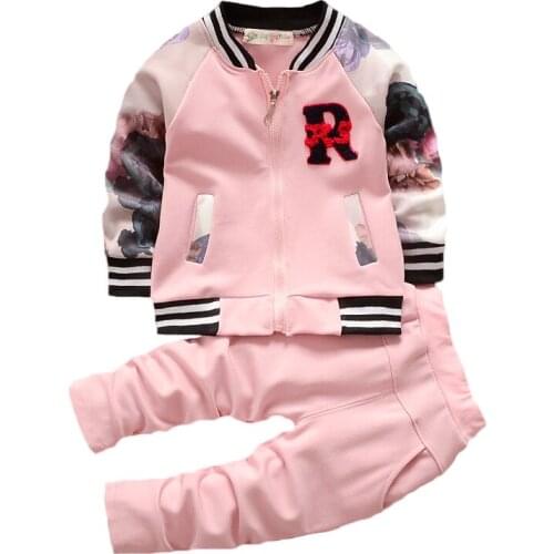 Boys Girls 2pcs Clothes Set For girl Long sleeve baseball uniform pant Childrens Casual Suits baby Kids Christmas Clothing Sets