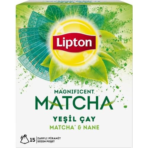 AWESOME Luxe Lipton Matcha Mint 22.5 gr Glass Bag Herbal and Fruit Tea FREE SHIPPING