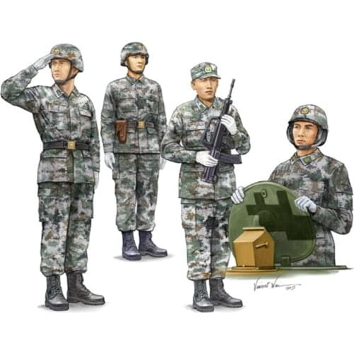 Trumpeter Military Model Assembled Model Team Armored Vehicle 1:35 Chinese Army Tank Chariot Soldier Class 00431