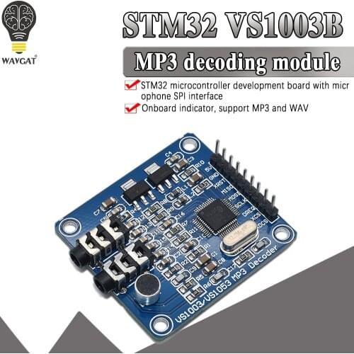 VS1003 VS1003B MP3 Module Decoding Containing Microphones STM32 Microcontroller Development Board Accessories