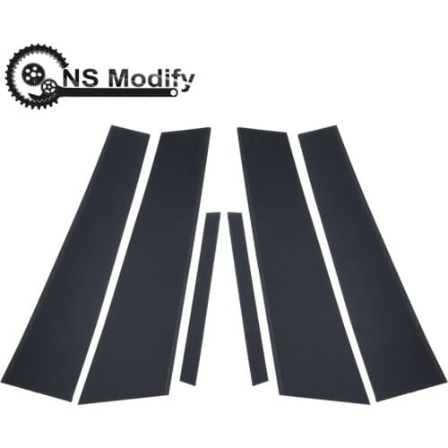 NS Modify Car Window Pillar Posts Cover Trim Molding For Honda Civic 2006-2011 6pcs /Set Middle BC Column Sticker Mirror Effect