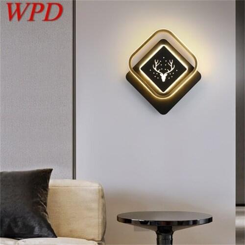 WPD Wall Light Sconces Lamp Contemporary Creative Deer Head Design LED For Indoor Home Bedroom Living Room