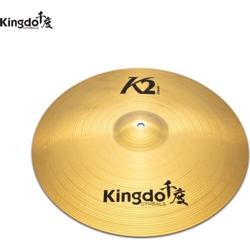 Kingdo K2 series Cheap practice 16"crash cymbals for drums