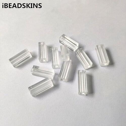 New arrival! 18x6mm 770pcs Clear acrylic cuboid shape beads for Necklace,Earrings parts,hand Made Jewelry DIY