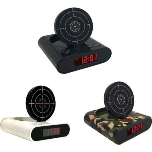 Game Alarm Clock with Infrared-Laser Gun - LED Digital Display Game Toys Gifts for Christmas New Year