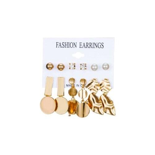 New fashion Geometric disc earrings For Women girl Accessories jewelry