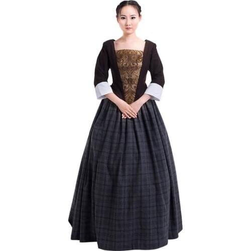 Outlander Cosplay Outlander Jenny Fraser Murray Dress Medieval Costume Halloween Carnival Party Costume Cosplay For Women