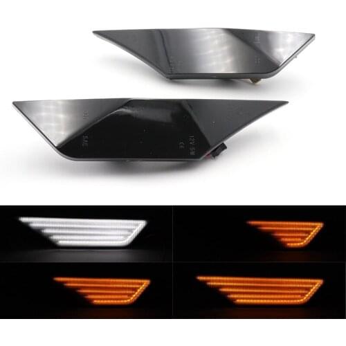 Pair Amber Dynamic Flowing LED Side Marker Light For Honda Civic 2016 2017 2018 2019