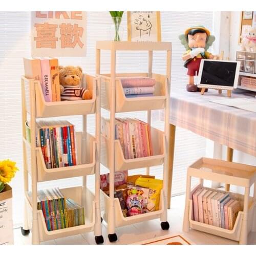 Movable strong load-bearing high school students sorting artifact large capacity with pulley book storage box J05