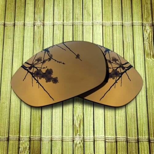 Polarized Replacement Lense For-Oakley Straight Jacket 2007 Sunglasses Frame True Color Mirrored Coating- Copper Color Available