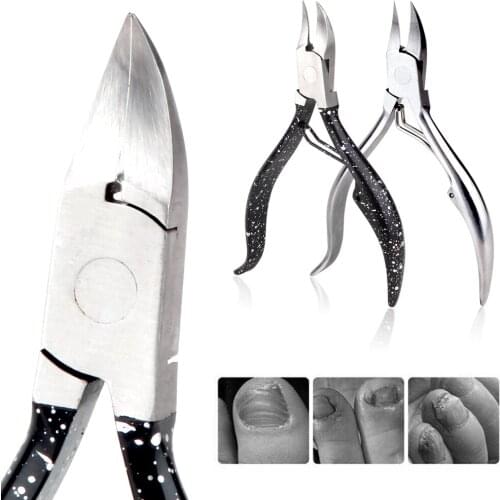 Professional Toe Nail Clippers Nipper Cuticle Cutter Toenail Ingrown Dead Skin Remover Podiatry Thick Manicure Pedicure Scissors