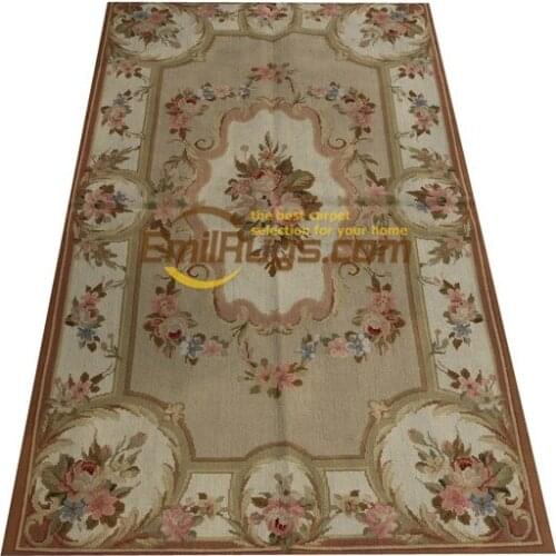 Needlepoint rugs Needle-point Are Good Home Decor For Handmade Wool Ornate Aubussen Needle Point Area In France Wool Knitting