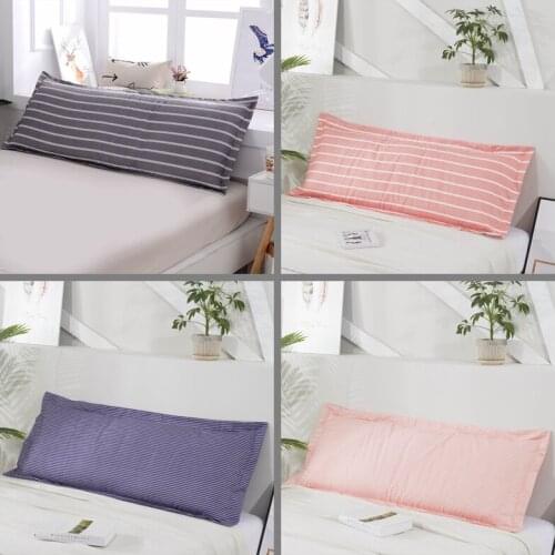 1.2/1.5m Rectangle Pillowcase Pink Blue Long Pillow Cover Decorative Skin-friendly Soft Double Bed Pillow Case for Bedroom Sofa