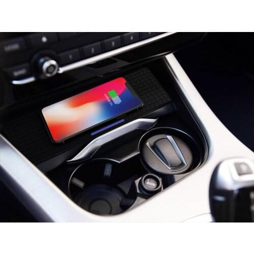 Qi Car Wireless Charger for BMW x3/x4 2014-2017 For iPhone Xs Max Xr X Samsung S10 S9 Intelligent Infrared Fast Phone Holder
