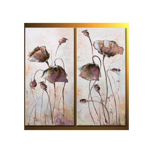 Hand Painted Oil Paintintg Delicacy Of Poppies-Modern Oil Painting On Canvas Art Wall Decor-Floral Oil Painting Wall Art