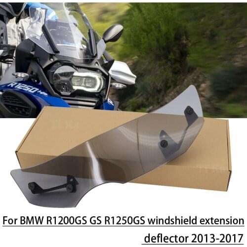 For BMW R1200GS R 1200 GS LC Adv R1250GS R1250 Adventure 2013 - 2017 Motorcycle Windshield Windscreen Wind Deflector Extension