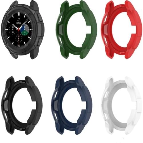 Protective Case for -Samsung -Galaxy Watch 4 Classic 42mm 46mm Protect Cover TPU Bumper Shell For -Galaxy Watch4 Classic