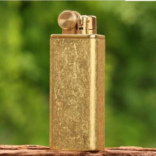 ZORRO large capacity brass Kerosene gasoline petroleum oil cigarette lighter Cool Vintage grinding wheel cigar pipe igniter gift